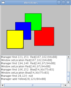 Screen shot of program